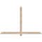 Ekena Millwork Eugene Smooth Timber Gable Bracket, Douglas Fir, 72"W x 48"H x 3 1/2"D x 3 1/2"F, 16/12 Pitch GBW072X48X0404EUG00SDF - alternate 1